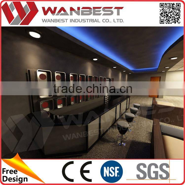 China gold supplier trade assurance backlit bar counter resin panel