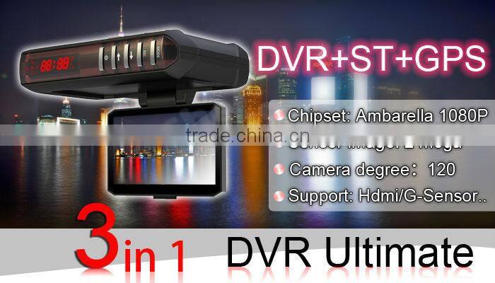 DVR+GPS+ST Radar+G-Sensor Strelka vehicle dvr camcorder