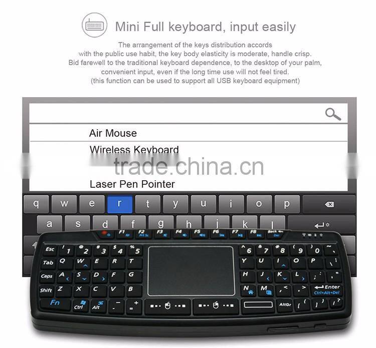 Remote Control 2.4Ghz Wireless Ultra Mini Bluetooth Keyboard and Mouse for Android TV Box
