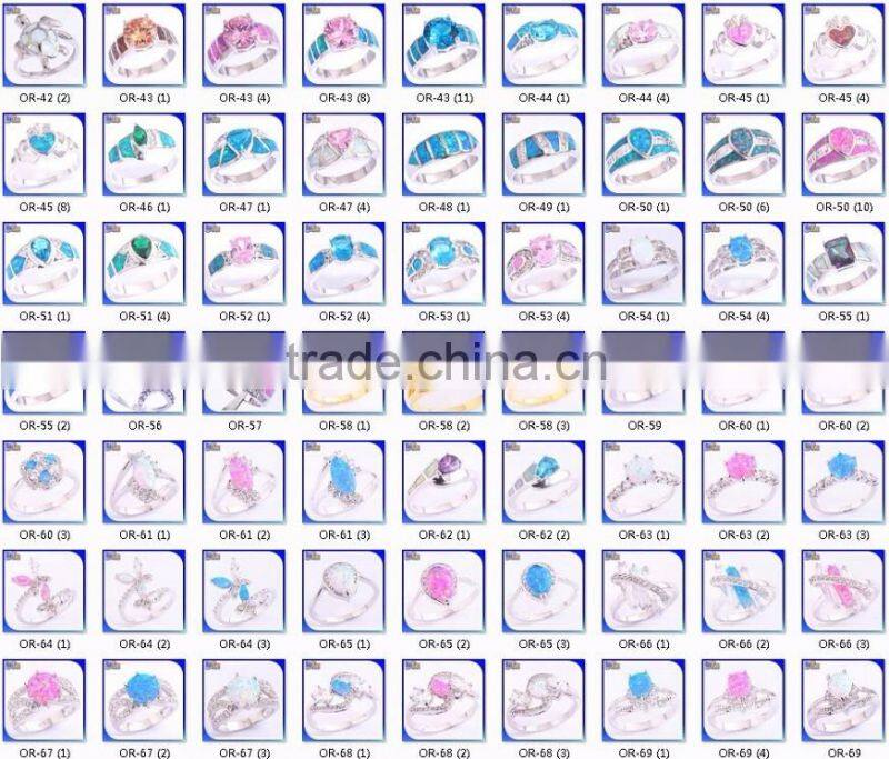 Fashion Women's Elegant Opal Cross Ring/AAA Ziron 925 Sterling Silver CZ Sideways Cross Rings