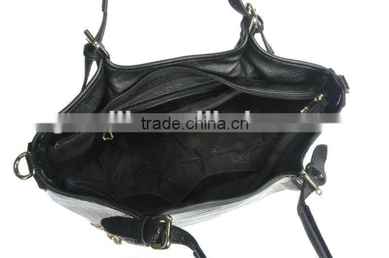 2012 new fashion croco skin pu bag ladies handbag !