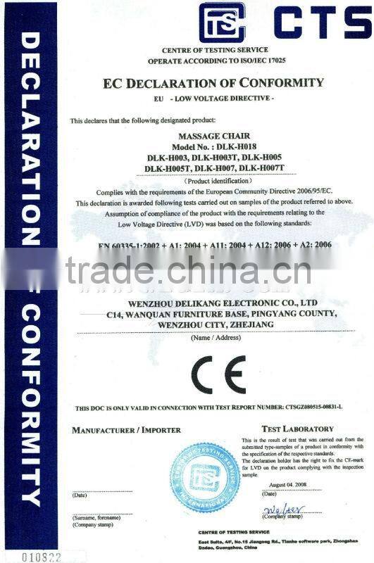 2013Hot Sale Coin Operated Massage ChairVending Massage Chair / Paper money operated massage chair DLK-H005T