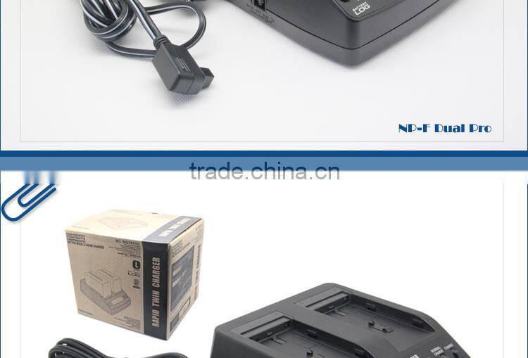 Fast Speed Dual LCD Quick Charger For Sony NP-F970 NP-F770 NP-F570