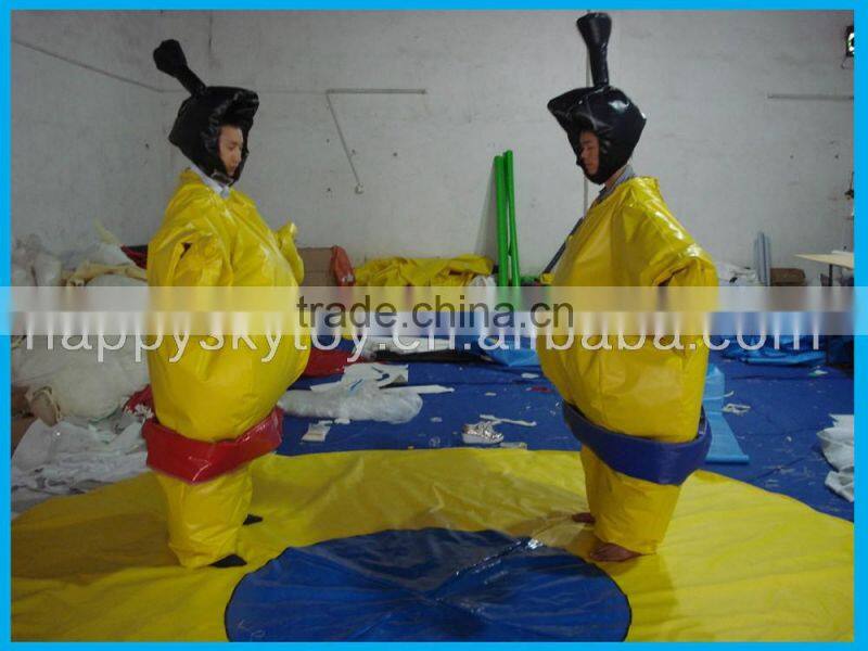 Crazy 0.45mm PVC humna sized sumo wrestler clothing, inflatable suit inflatable AU, US wholsaler like it