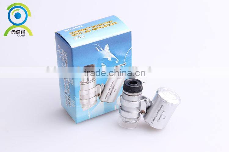 Good-sale 60x Currency Detecting with LED Microscope