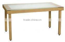 outdoor full weaving round shape PE rattan table