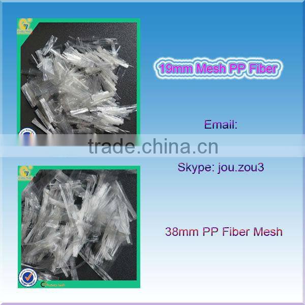 Mortar Reinforcement Lightweight Plastic Material Polypropylene Fiber Mesh