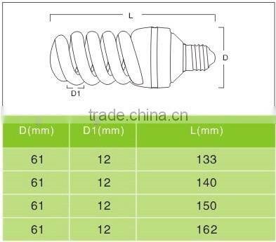 CE ROHS SASO Day Light Spiral 26W 40W Cfl Bulb Raw Material