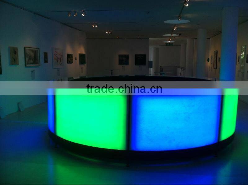 China Factory Iluminated Plastic Led Fashion Bottle Ice Bucket