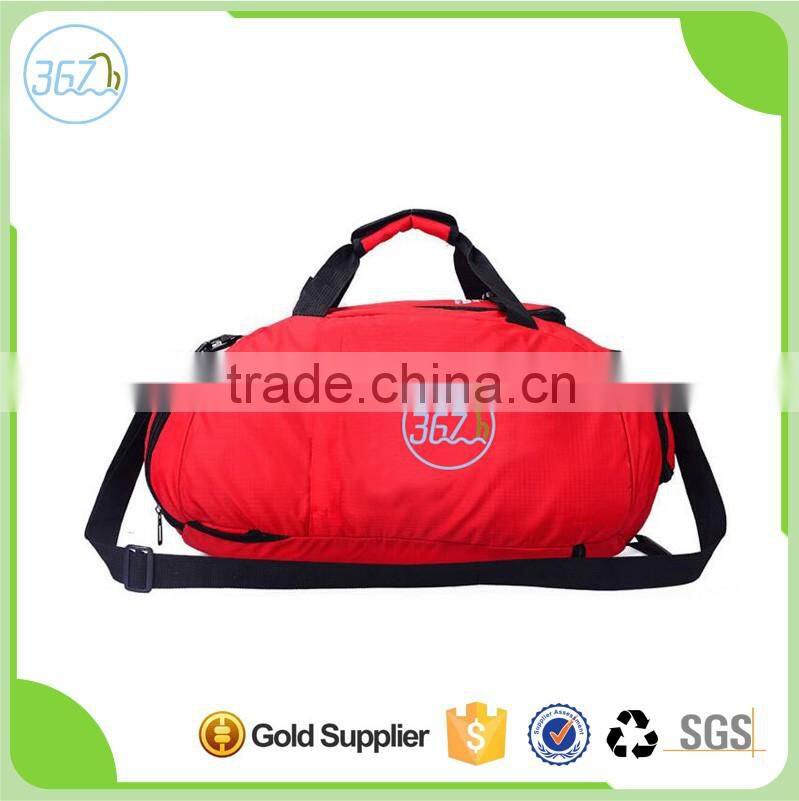 2016 Latest Design Nylon duffle bag folding Travel Bag with shoe compartments