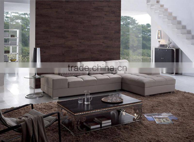 2016 modern L shape leather sofa set AL160