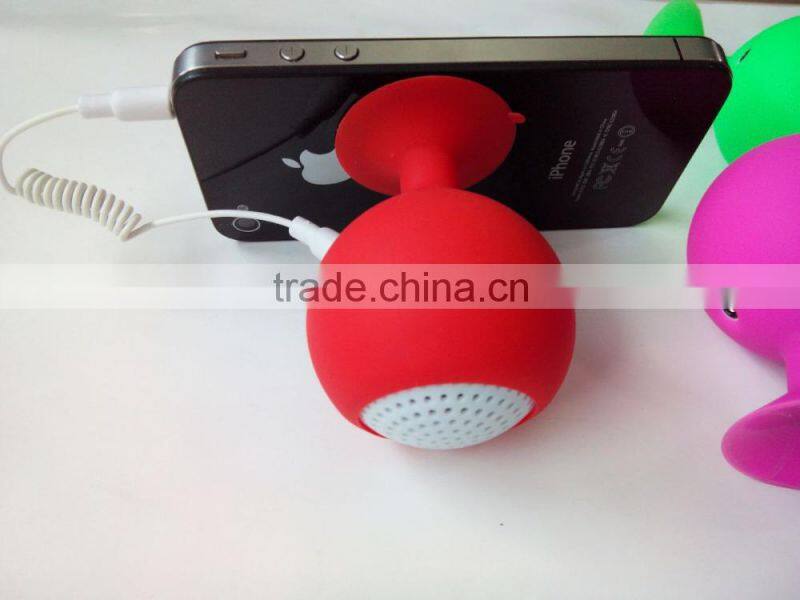 the best sale promotion gift speaker with dustproof waterproof silicone case for mobile phone tablet pc
