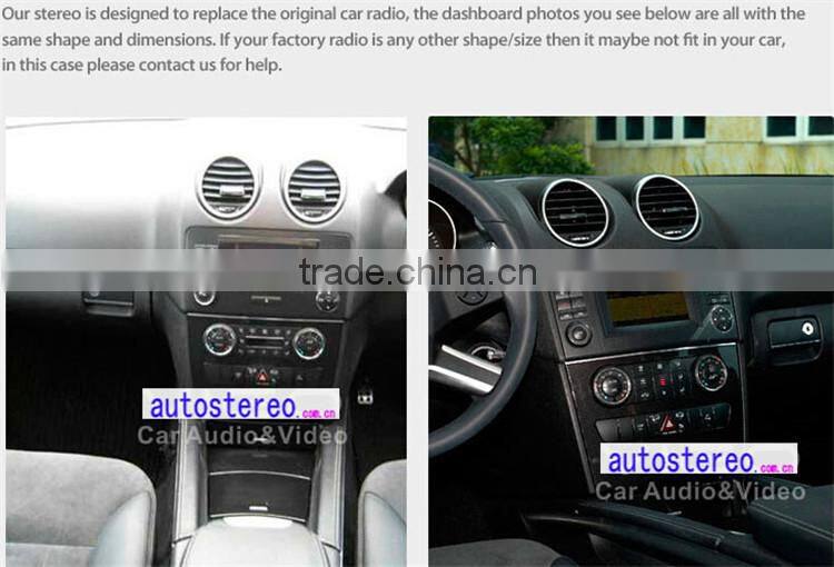 Autostereo Car DVD Player for Mercedes ML Class W164 GPS Navigation with Canbus,Ipod,BT,WIFI and Free Map Car Multimedia System
