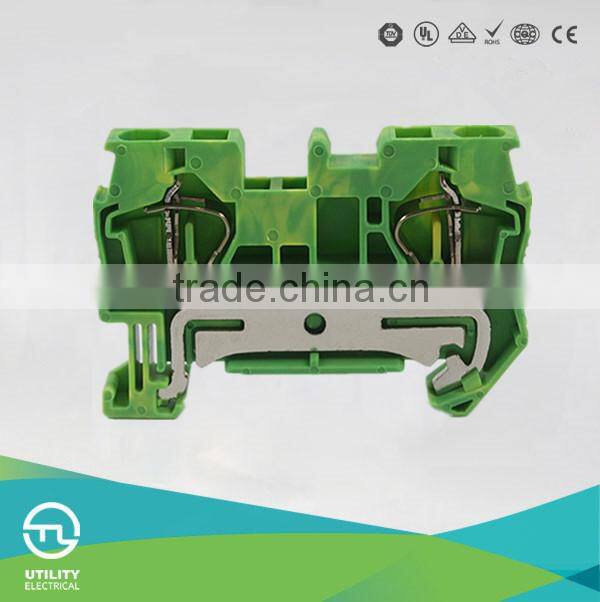 TWO-LEAD THROUGH LANDING TERMINAL BLOCKS JUT3-6PE CABLE CONNECTORS CONDUCTOR 57A