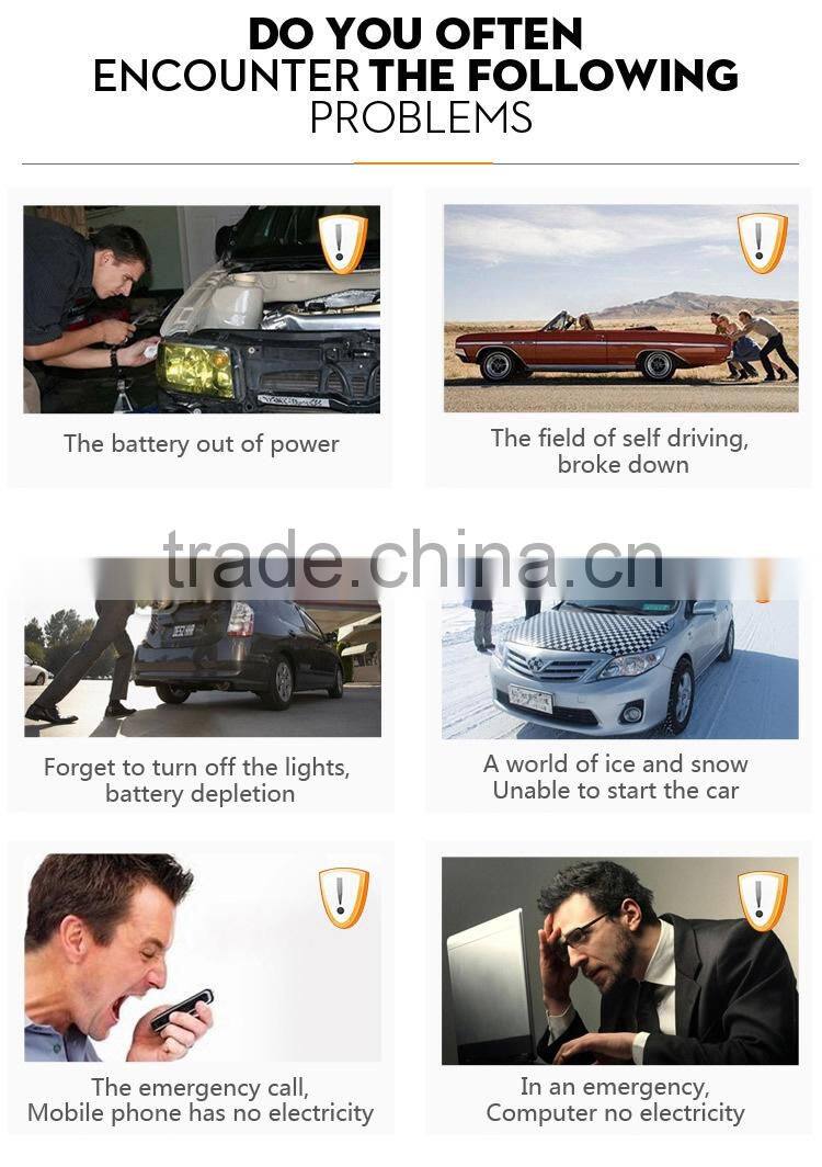 13000mAhLi-Nano Lithium Polymer jump starter for cars multi-function car jump starter