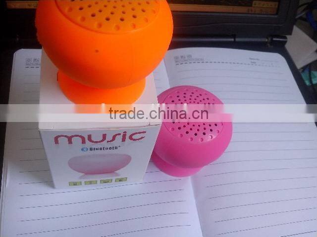 2014 creative wireless portbale mini mushroom waterproof shower speaker