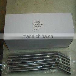 Novelty style stainless steel drinking straw