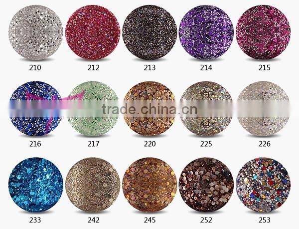 Beautiful colors soak off uv gel for nail art