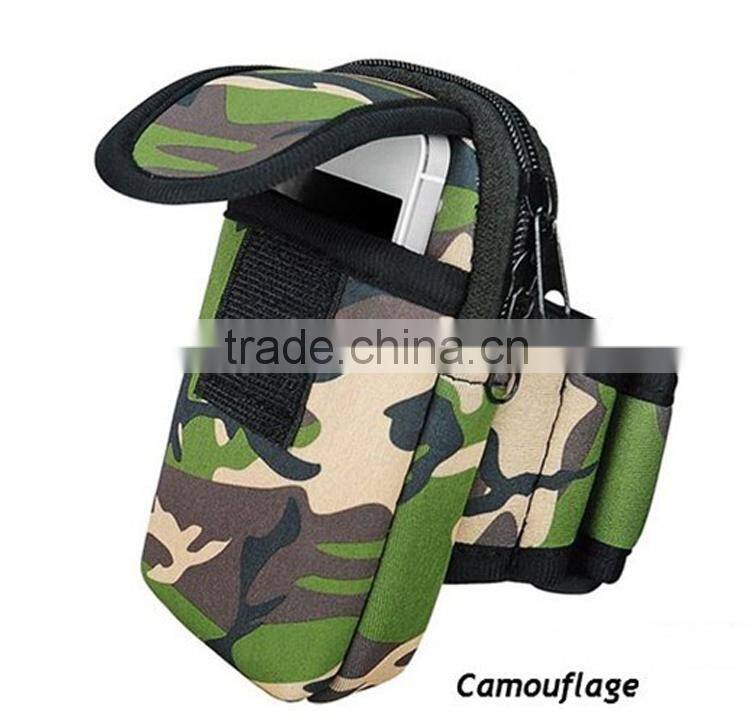 Outdoor Sports Arm Package Nylon Running Arm Band Belt Cell Pocket For Samsung Galaxy Note 2 N7100