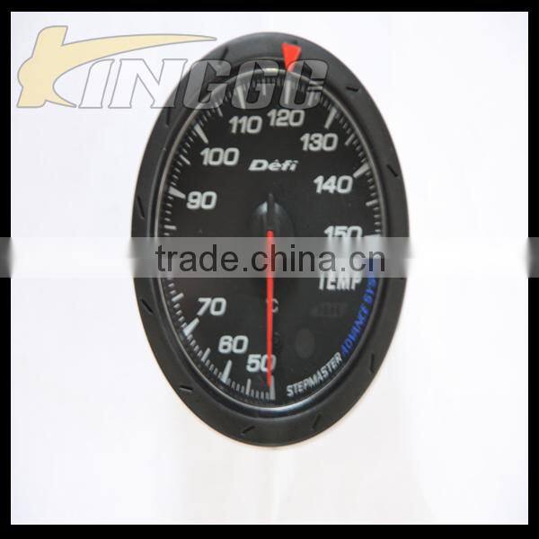 Universal 60MM Racer Gauge With Black Face