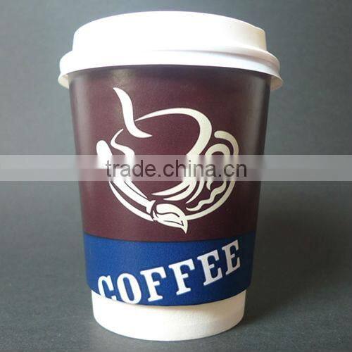 2014 new eco-friendly kraft coffee cup with lip china wholesale