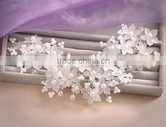 Flower Bridal Crystal Formal Wedding Headdress Headwear Hair Accessories