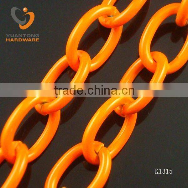 2.6-2.8mm thickness gold color curb chain 18.5*12.6mm