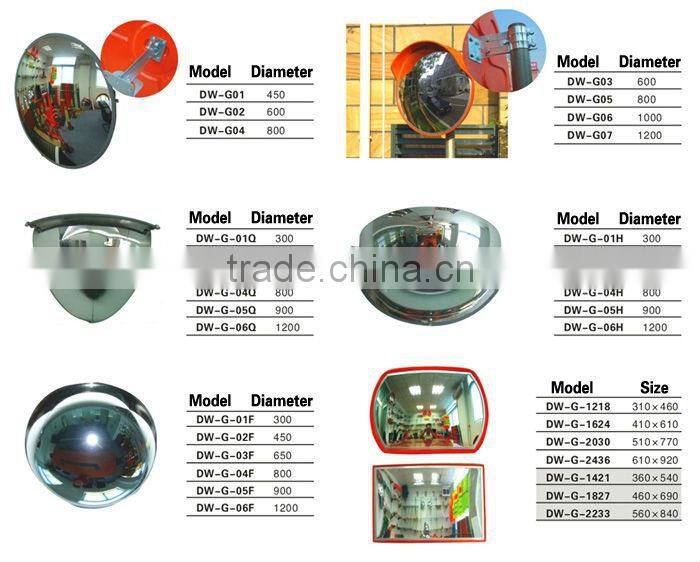 Quarter Dome 90 View Traffic Convex Mirror