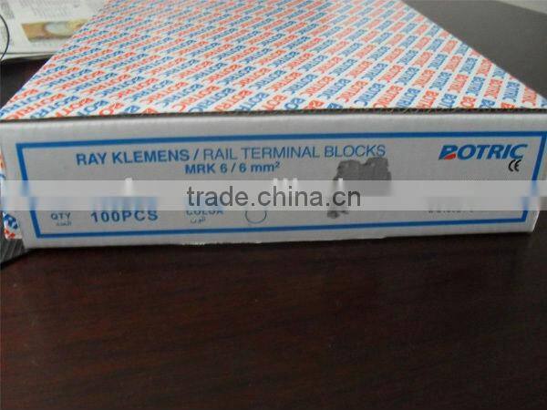 screw wire electrical connection din rail terminal block connector