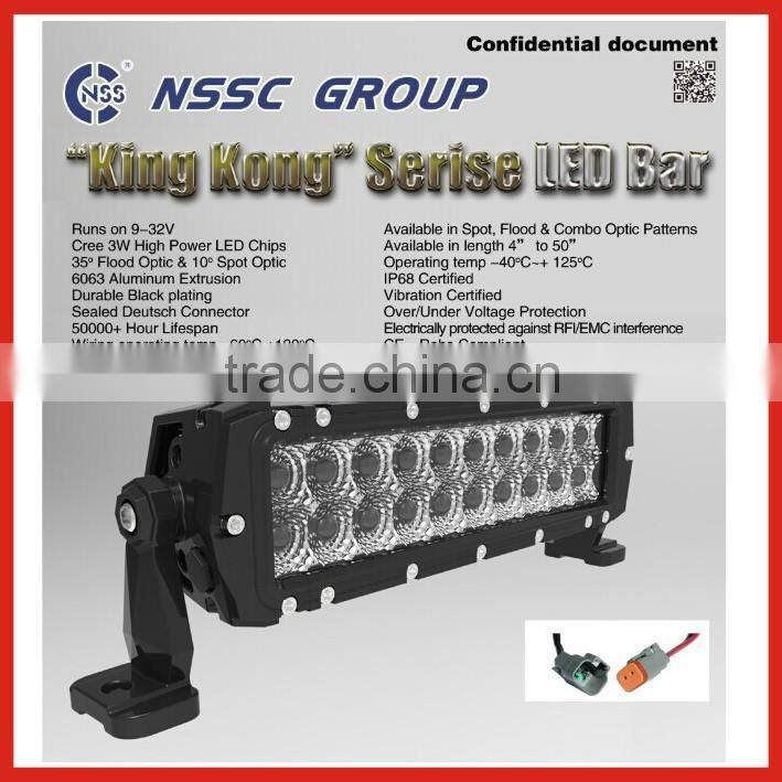 Lifetime Warranaty 20" high power marine white coated 12volt led light bar 4x4