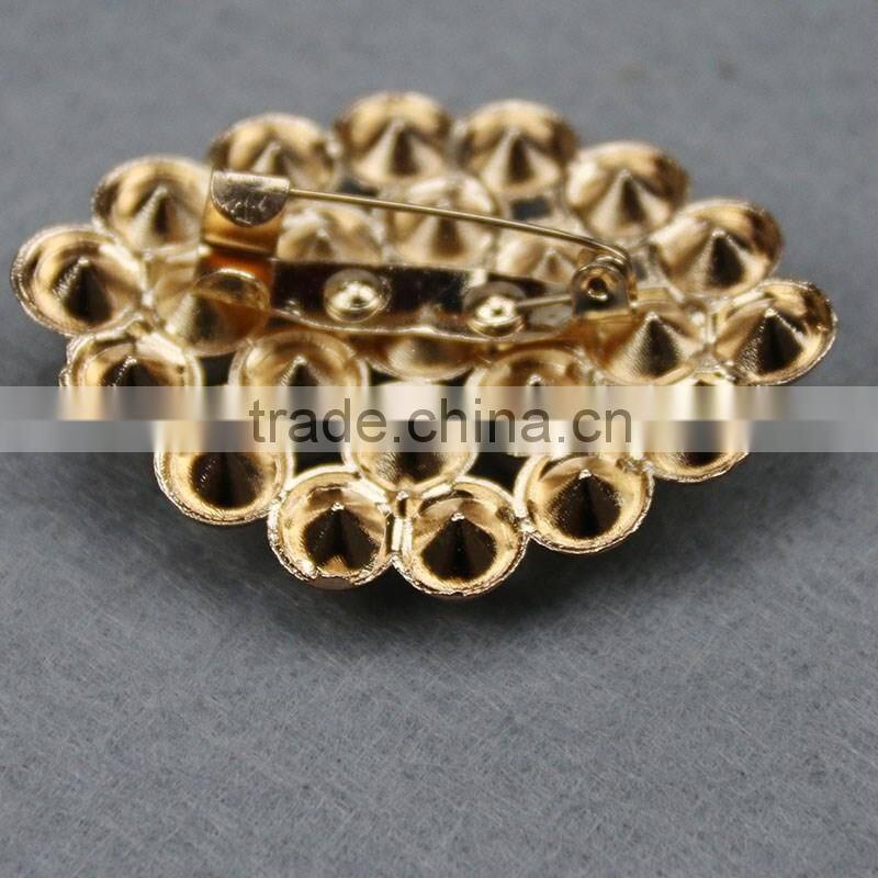 new metal alloy rhinestone brooch pin