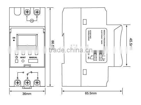 Digital timer switch for street lighting control (AHC15A,THC15A, DHC15A, CN15A)
