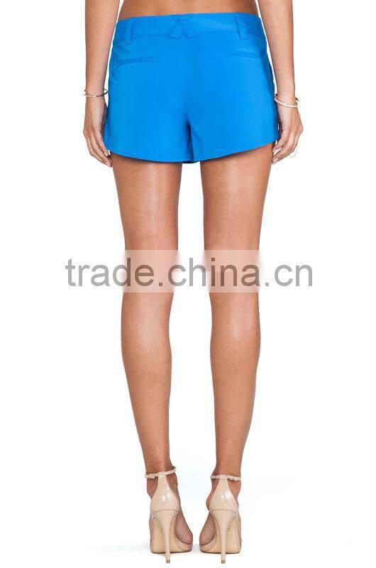 Ladies blue Butterfly Shorts latest lady shorts design lady shorts