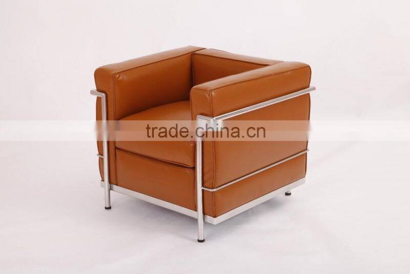 Alibaba Bauhaus furniture supplier Le Corbusier LC2 sofa replica
