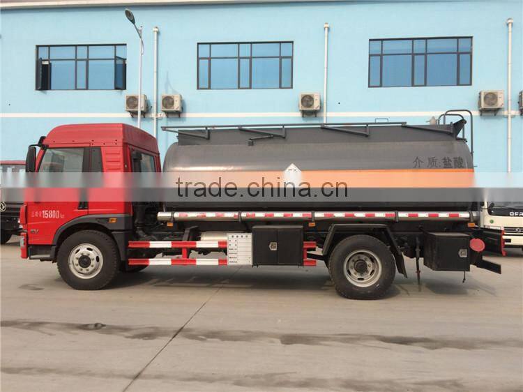 FAW 17000Liters oil truck made in China mini fuel tank truck for sale in south america