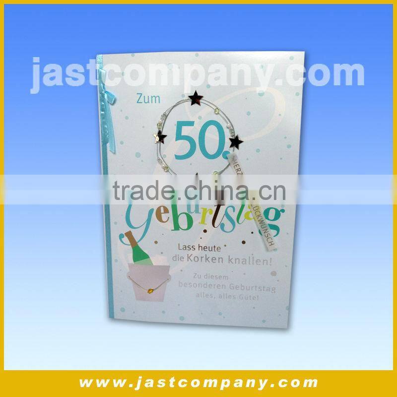 Birthday Thick Handmade Greeting Card with foam decos