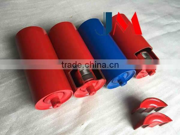 Carbon steel belt conveyor idler roller for industrial belt conveyor in China