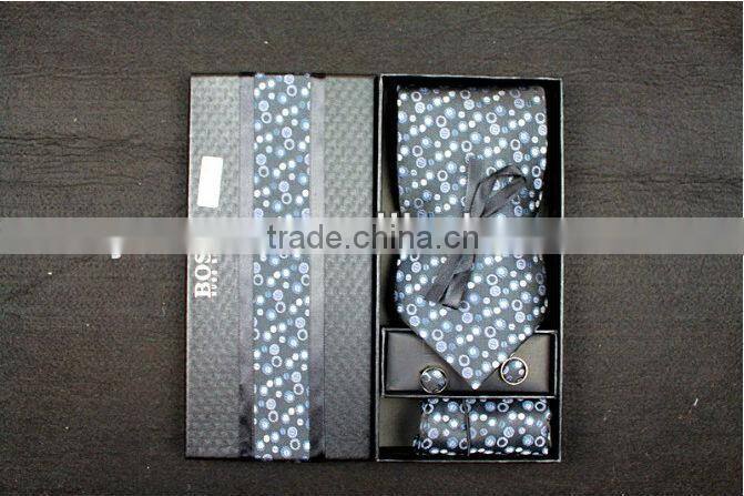 2014 Hot Selling New Fashion black paper lurxury Gift Custom man Tie Boxes Packaging wholesale