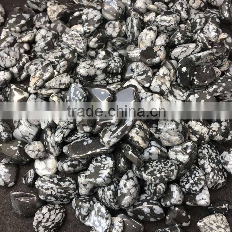 Snow Flake Obsidian Stone Gravels Obsidian Rough Chips