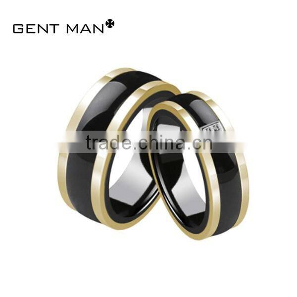 Coolman Newest zirconia ceramic ring wedding ring moroccan black ceramic ring ceramic jewelry designs
