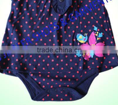 100% cotton baby bodysuit baby clothes cheap goods from china