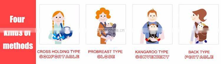 New Design 100% Cotton Kangaroo Baby Carrier Baby Sling Wrap