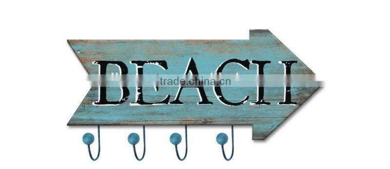 Wholesale China Factory Decorative Arrow Wooden Hooks