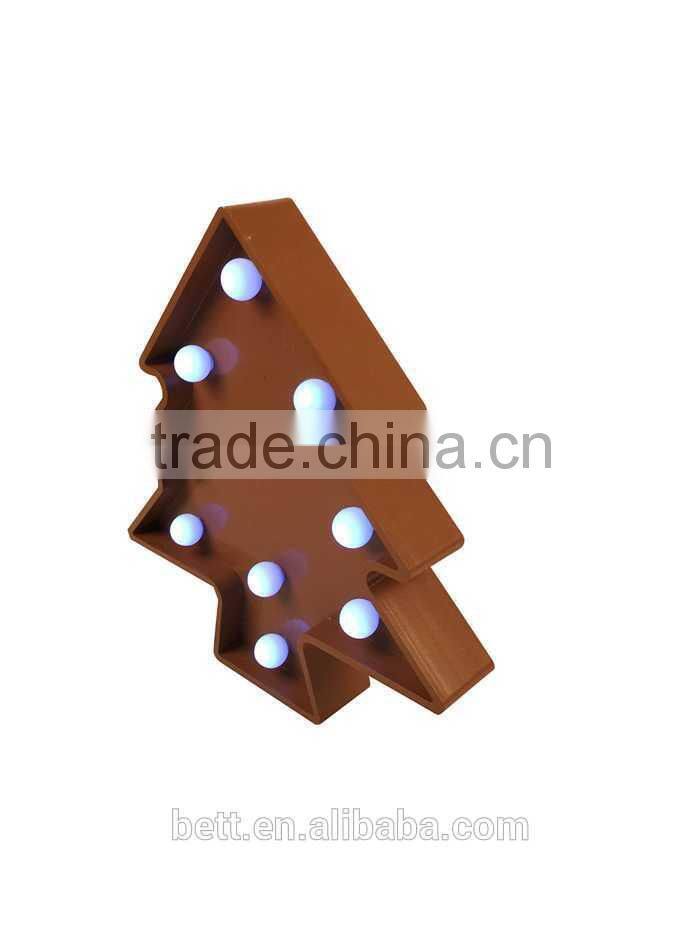 The Peace mark symbol led sign light with the battery