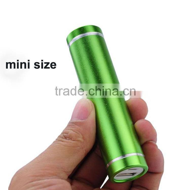 2016 New design portable cylinder 2600mAh power bank for HTC