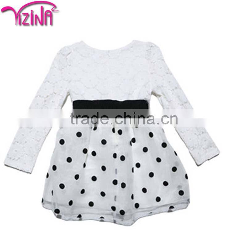 Birthday cotton dresses for kid girls
