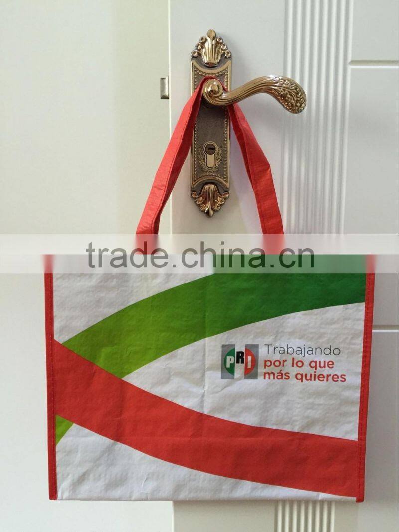 red non woven promo tote bag