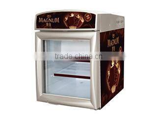curved glass door deep freezer 100-700l