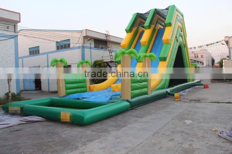 New product palm tree Inflatable water slide giant inflatable water slide for adult