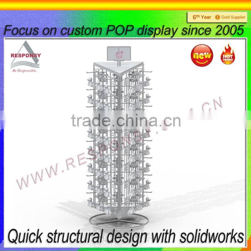 supermarket metal display stand wire display hook shelf - ec